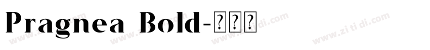 Pragnea Bold字体转换